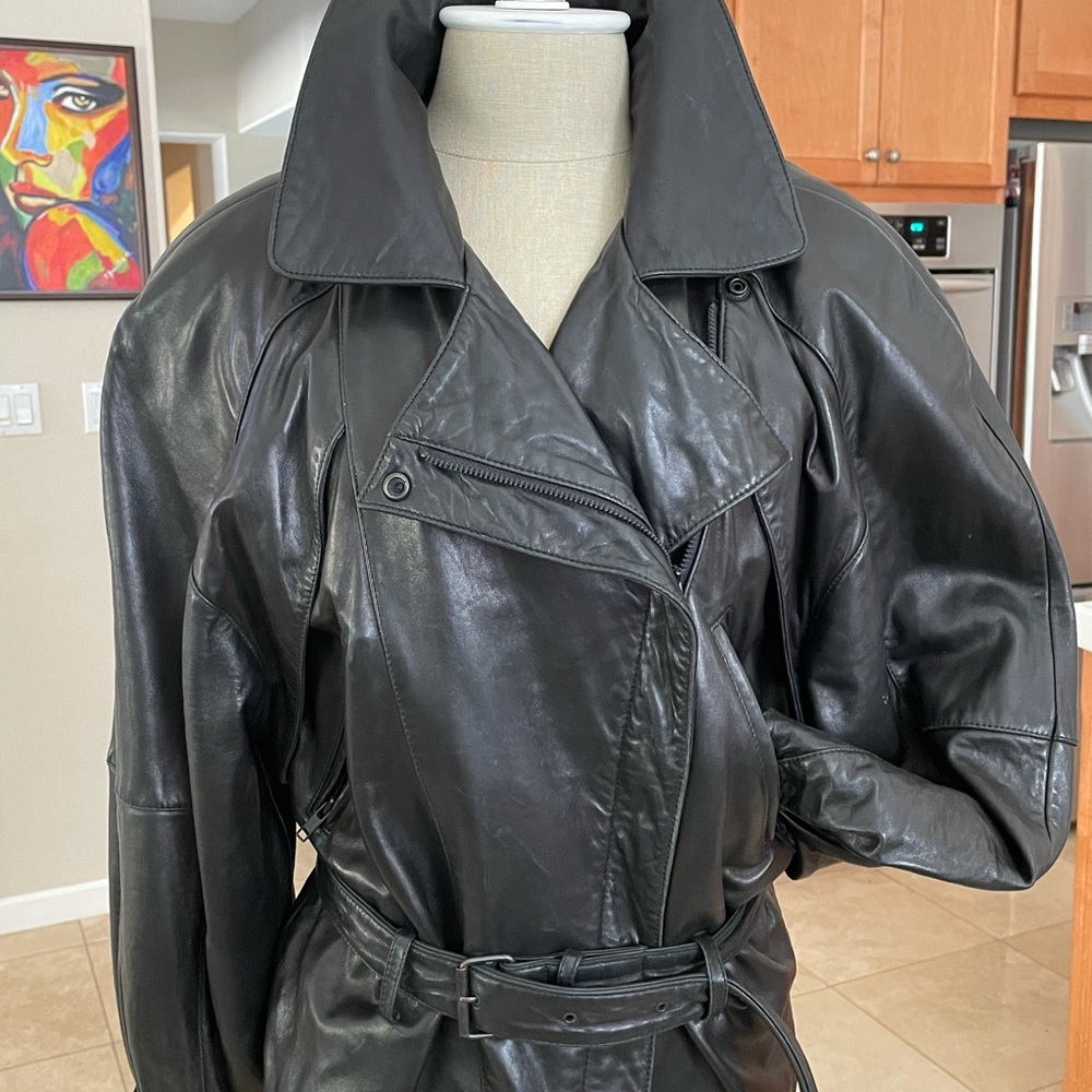Used Italian leather jacket by Michael Hoban